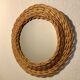 Vintage Wicker round mirror 42x42cm