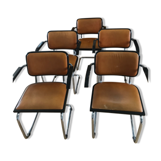 Lot 5 fauteuils de Marcel Breuer