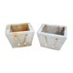 PaIrène of canic planters in vintage cement 1960/70