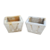PaIrène of canic planters in vintage cement 1960/70