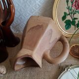 Hexagonal pitcher in morvan flamed sandstone - vintage