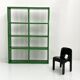 Modular shelf "Dodona 300" green by Ernesto Gismondi for Artemide, 19