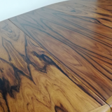 Central-footed rosewood round table