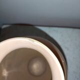 Art-Nouveau enamelled marble glass vase