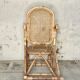 Rattan and cane rocking chair