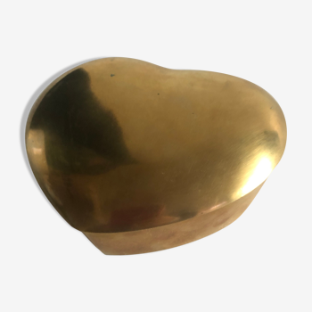 Solid brass heart box