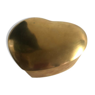Solid brass heart box