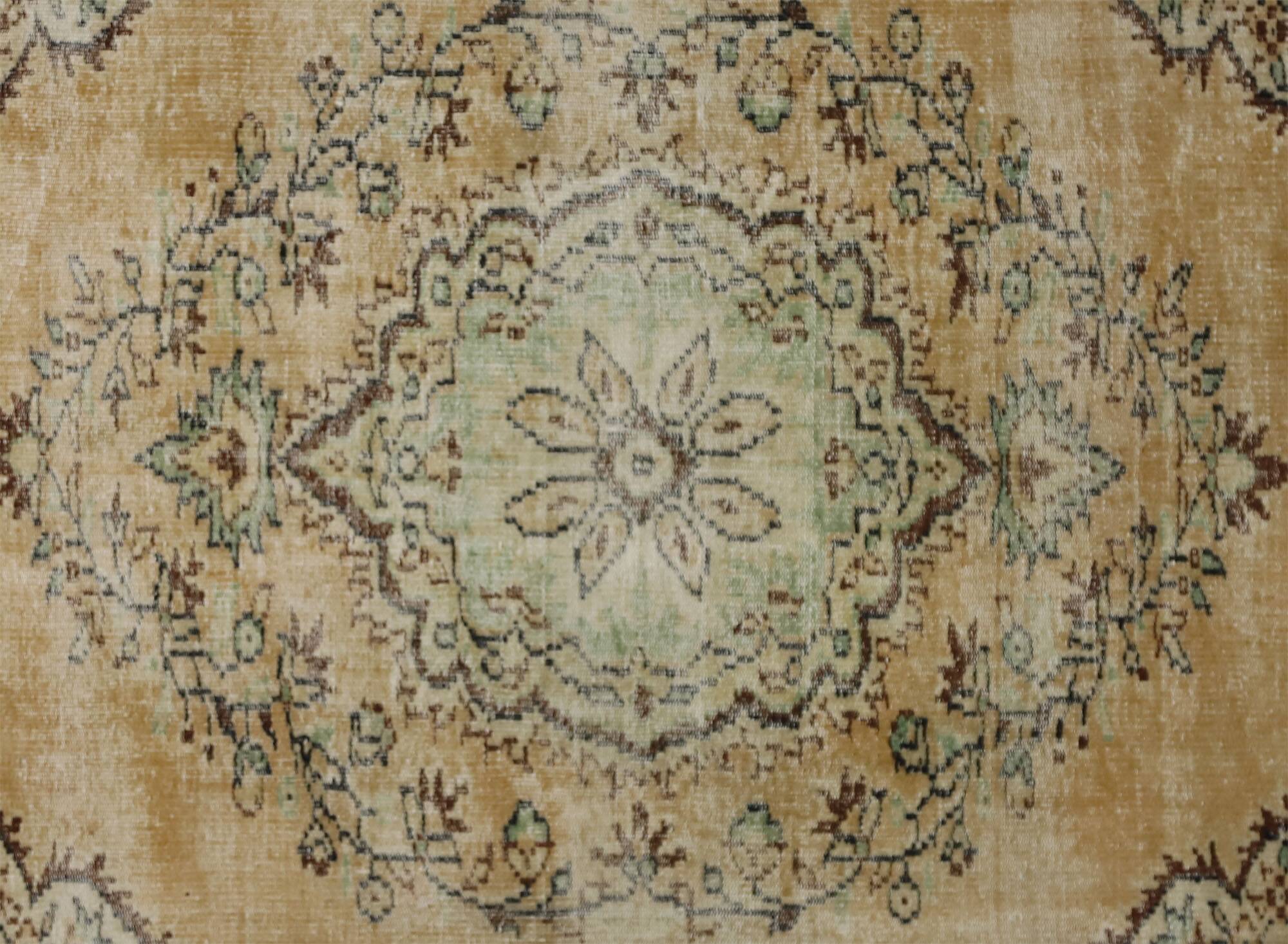 Turkish Anatolian Handmade Vintage Area Rug 267 cm x 160 cm