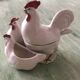 Roosters mustard salt and pepper shakers