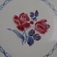 Digoin earthenware pie dish - Sarreguemines- Model Cannes - Rose decoration - circa 1940