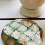 Onyx/marble ashtray or tray – natural stone assembly