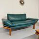 Complete living room sofa with Scandinavian design teak leather Komfort Danish