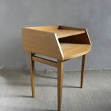 Light wood bedside table from the 1960s.