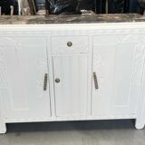 White wooden sideboard