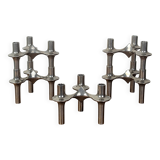 Set of 5 Nagel candle holders