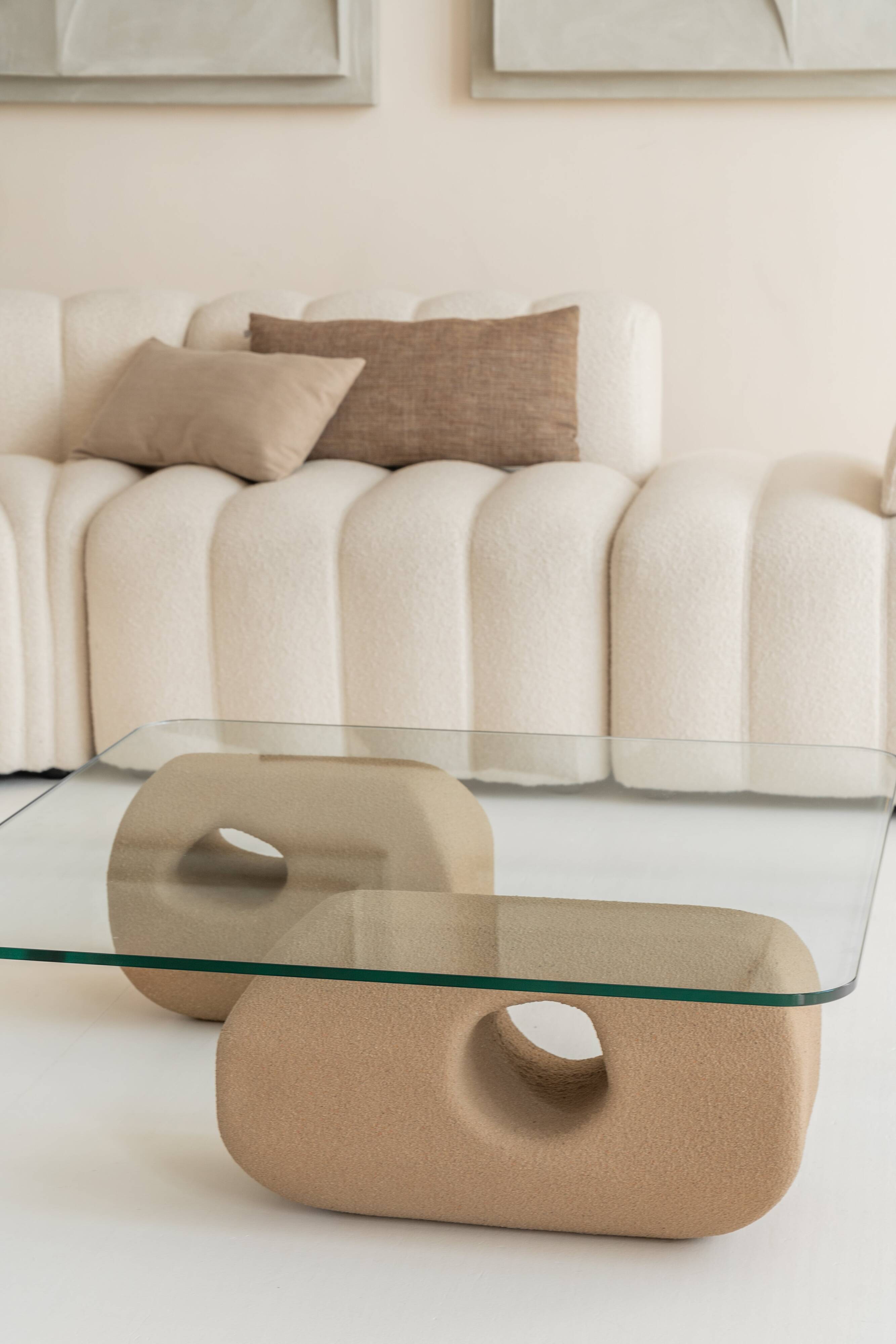 "Le Carré" coffee table from Dune ateliers