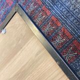 Steiner steel and walnut coffee table