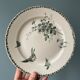 Set of 9 flat plates Terre de Fer XIXth Grand Dépôt E.Bourgeois