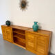Modular sideboard Ateliers Chauvin solid wood design 70s