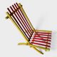 Rare pair of Thonet Frères armchairs – Original polychromy – 1930