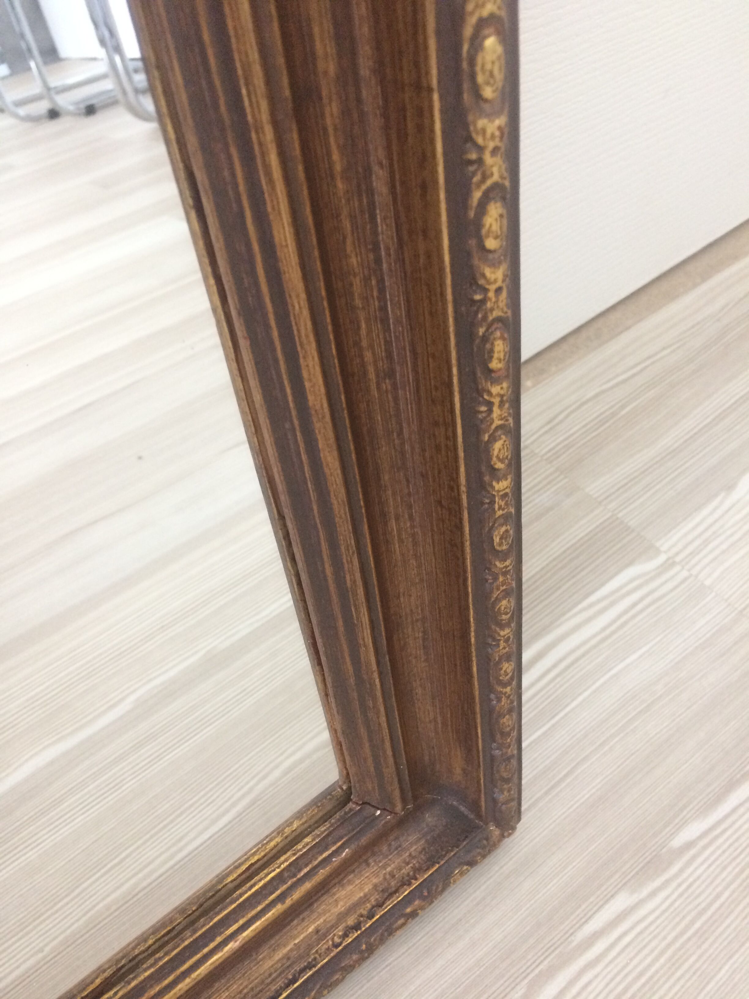 Old gold, bronze mirror 80x60cm