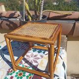 Small woven rattan table