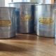 Série de 5 pots à épices fer blanc