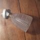 Applique lampe tulipe verre dépolis liseré support porcelaine dp 122206