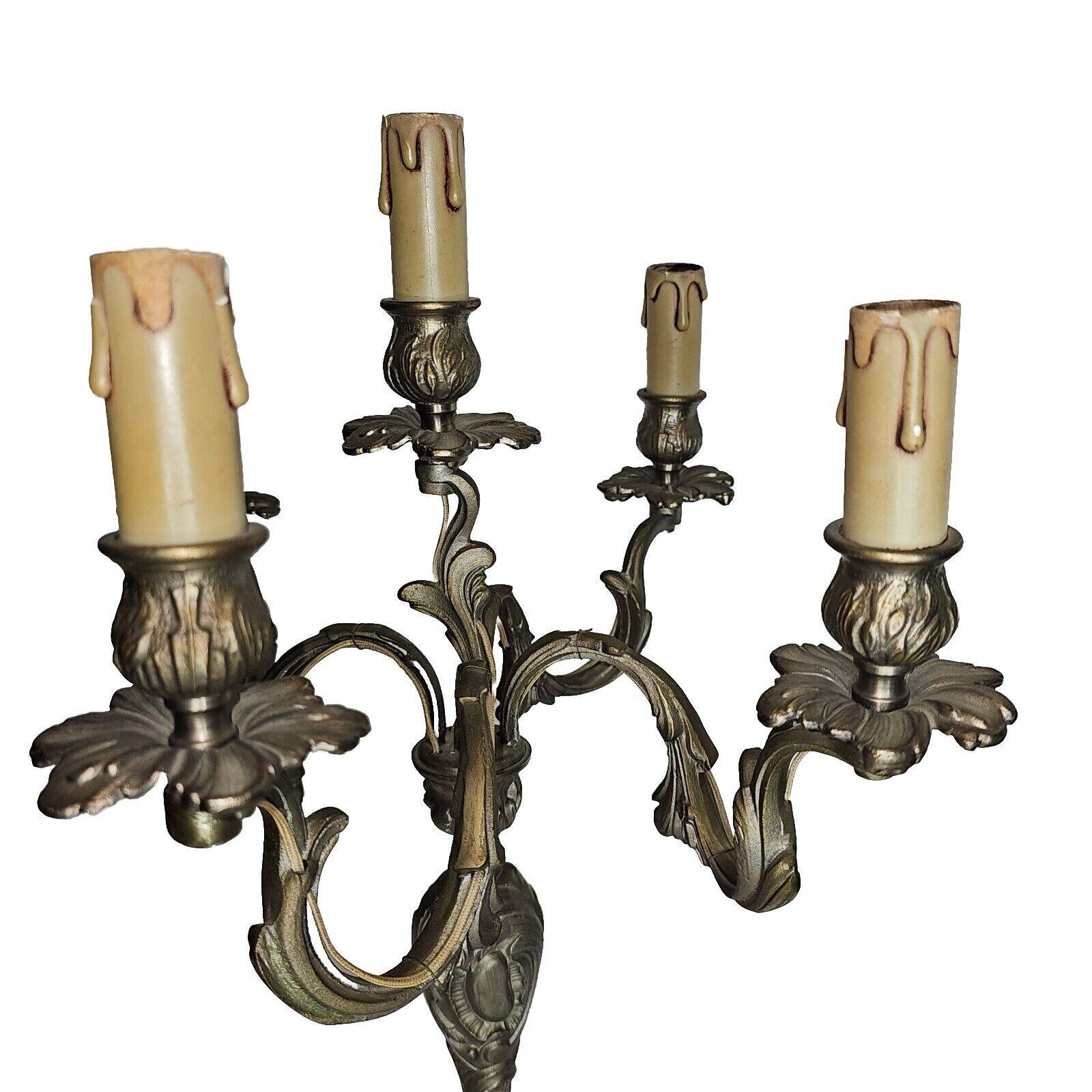 Louis xv style candlestick in bronze