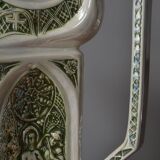 Decorative pitcher/sculpture in ceramic signed JMS