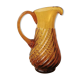 Amber glass pitcher