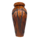 Vase breton en bois sculpté et laiton, Bretagne, France, 1960s