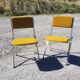 Pair of vintage eyrel folding chairs - 70s