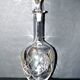 Baccarat crystal decanter aswan art deco model 1930 cut feather sheets