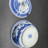 Elegant table set, Chinese porcelain, blue and white, condiments.