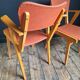 Pair of vintage bridge armchairs