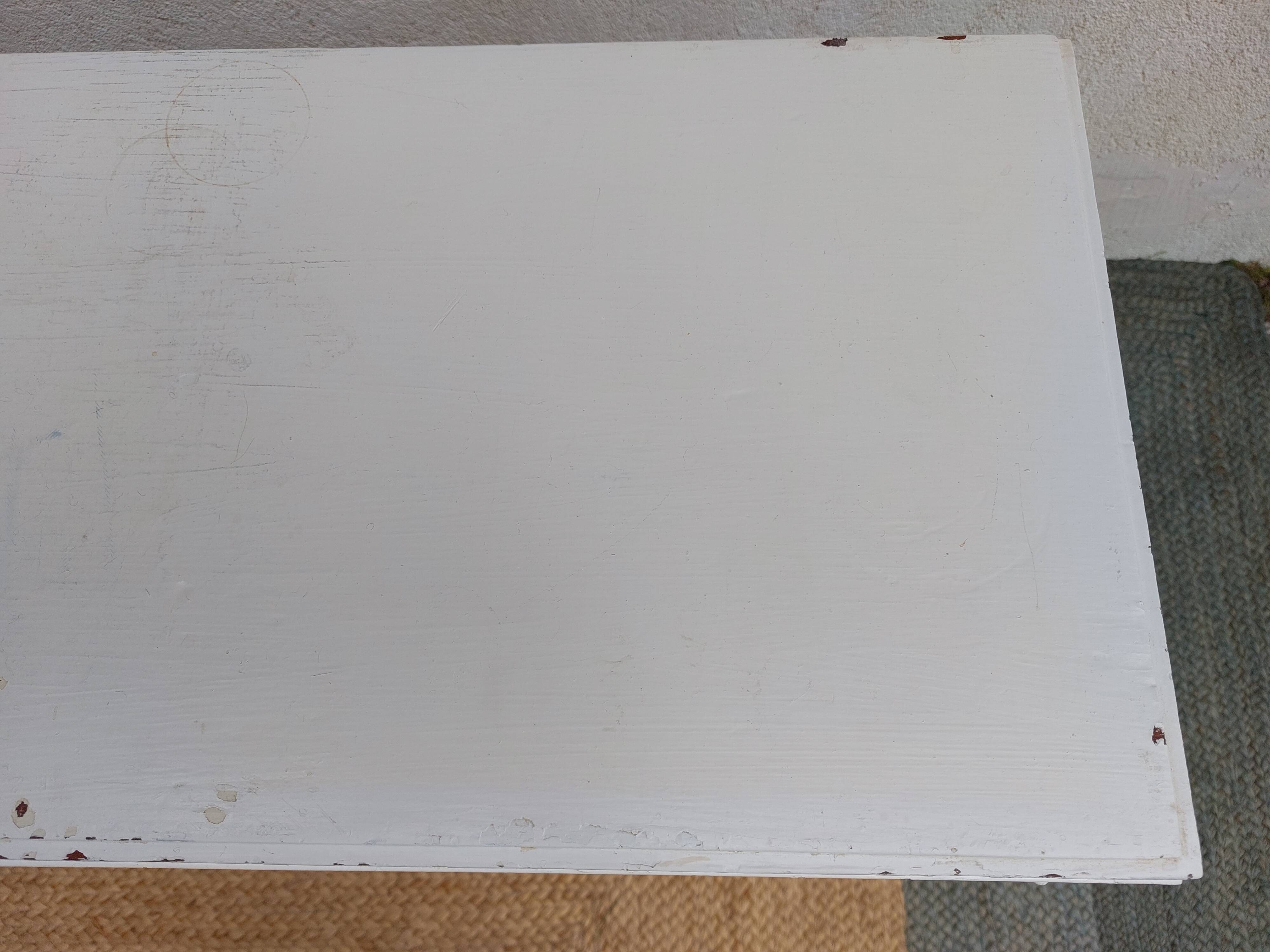 Small white Mado buffet, chippy paint