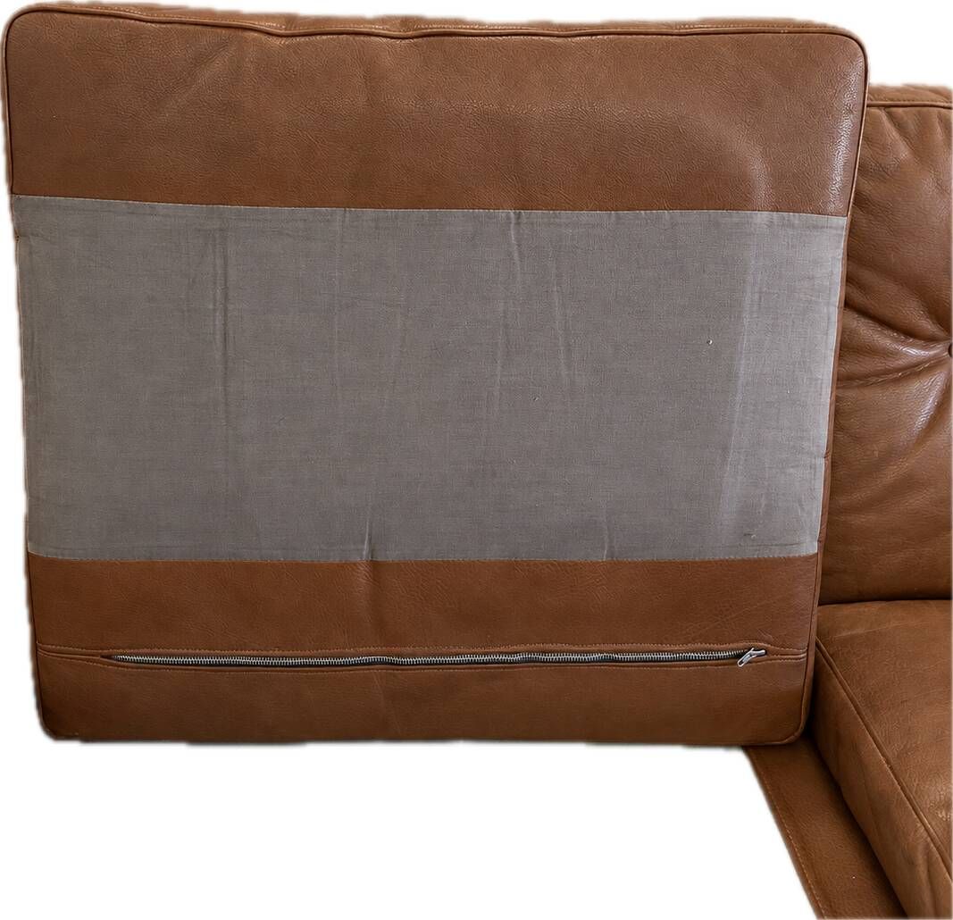 Vintage Scandinavian Peem Oy mid-century 3 person sofa in cognac leather 1960s