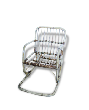 Fauteuil Bascule Rotin