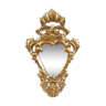 Italian mirror in wood and gilded stucco