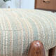 Stool - vintage teak pouf from the 1960s