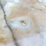 Louis XVI style oval coffee table in onyx and gilt brass