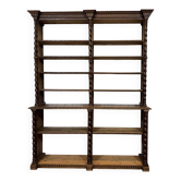 Library of oak and fir woodwork from the early 20th century.