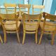 Lot de 12 chaises de bistrot bar bois vintage luterma