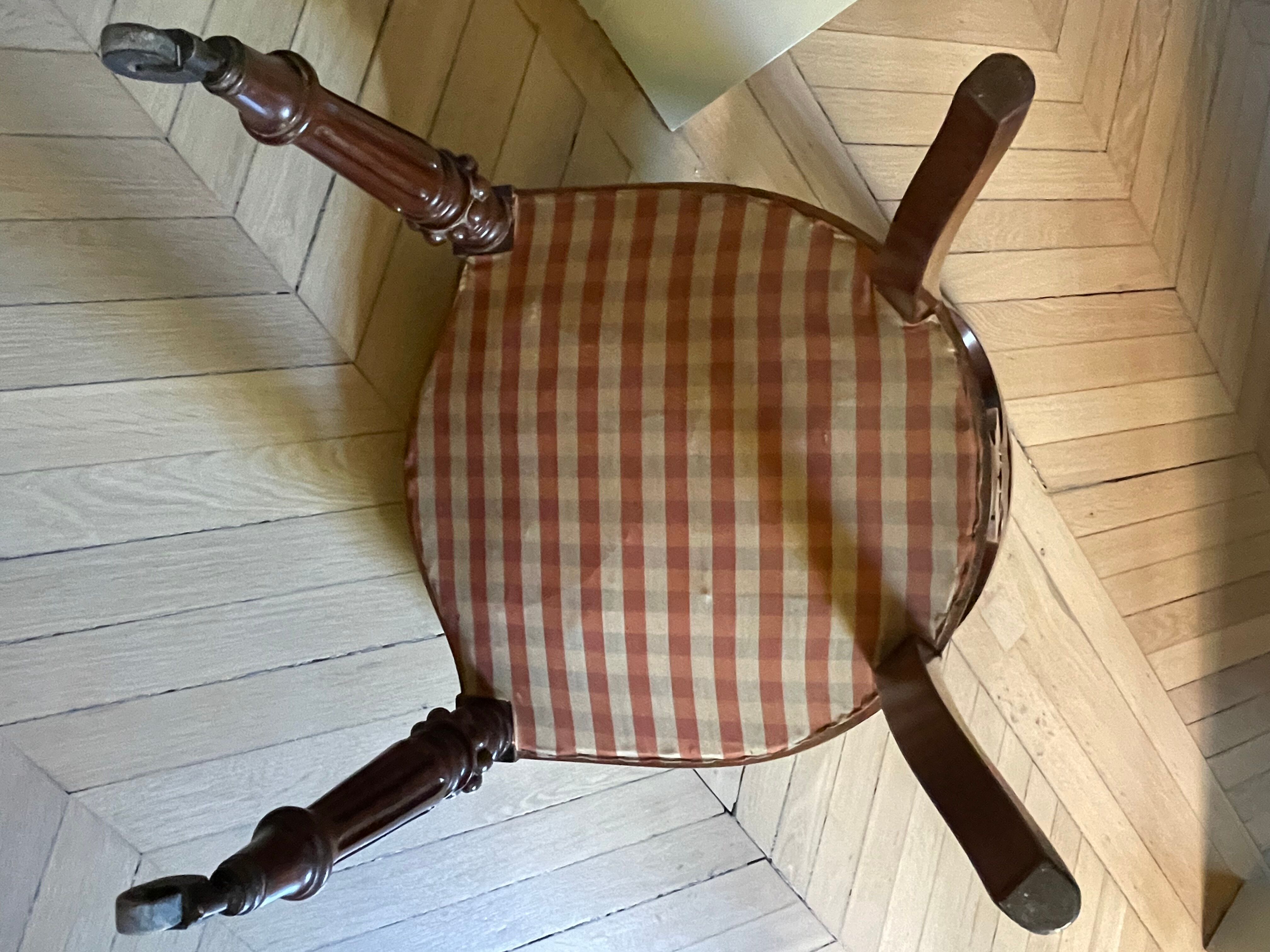 2 chairs Louis Philippe