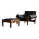 Sheriff Lounge Chair with ottoman by Sergio Rodrigues for Isa Bergamo 1960s