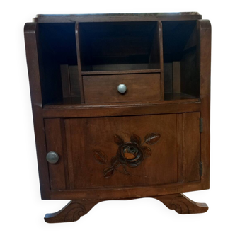Art deco marble bedside table