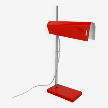 Mid Century Chrome & Metal Adjustable Table Lamp by Lidokov, 1970s