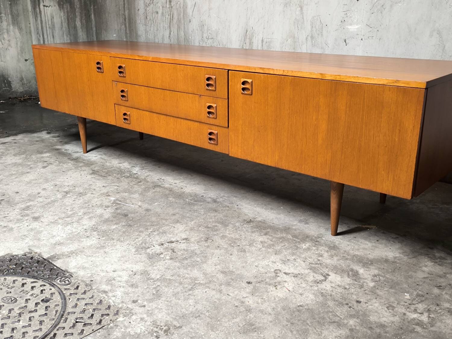 Vintage Scandinavian teak sideboard