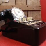 Phone old telephone switchboard in bakelite